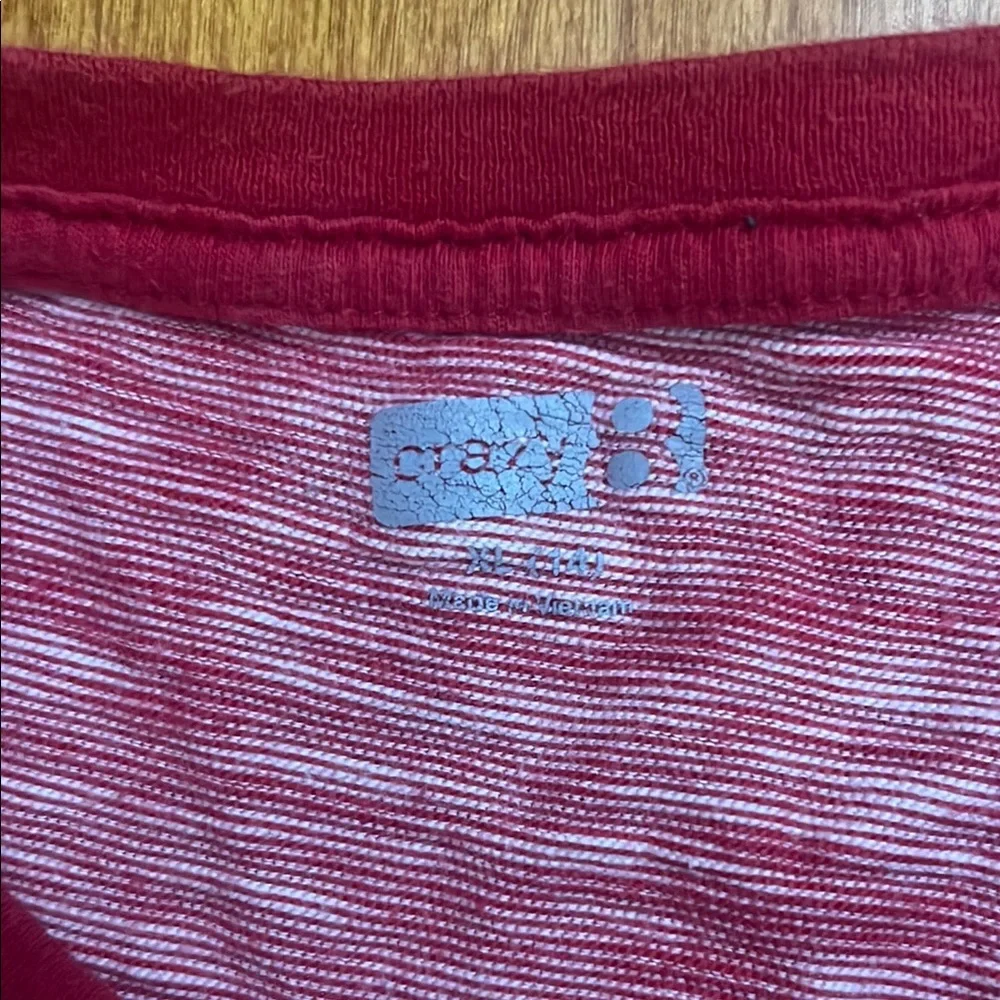 Crazy 8 Kids Red Marled T-Shirt - Size XL (14)